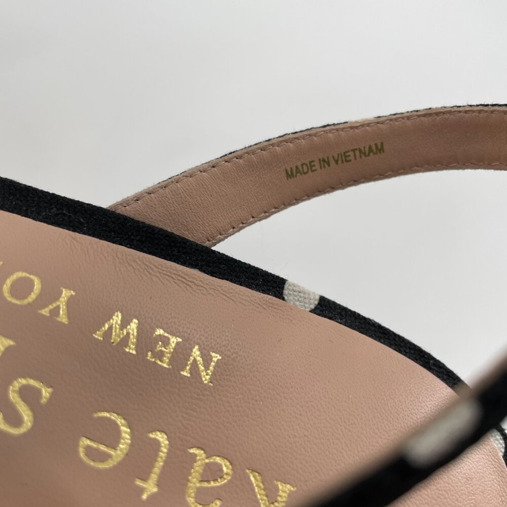 Kate Spade Julep Polka Dot Knot Cork Platform Wedges Womens 10B Preppy Coastal - Picture 6 of 9